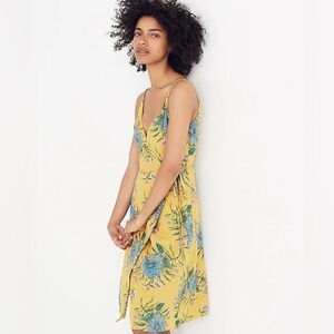 Madewell Silk Wrap Dress in Painted Blooms